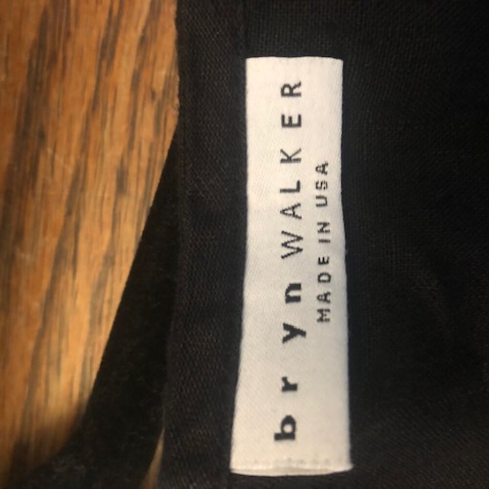 BLACK LINEN DRESS - Picture 2 of 4